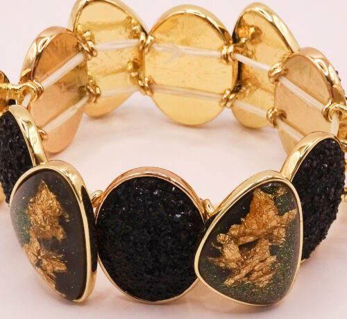 Armband Modeschmuck Glitter /Schwarz